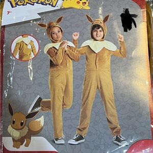 Pokemon Eevee  Hooded Jumpsuit Halloween Costume Boys Girls Child New